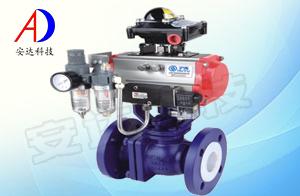 氣動襯氟調節(jié)球閥